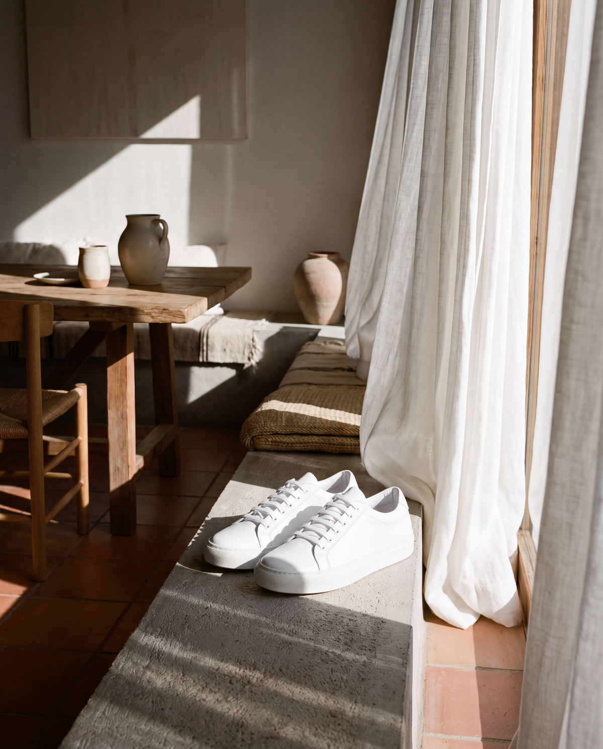 Court - White Leather
